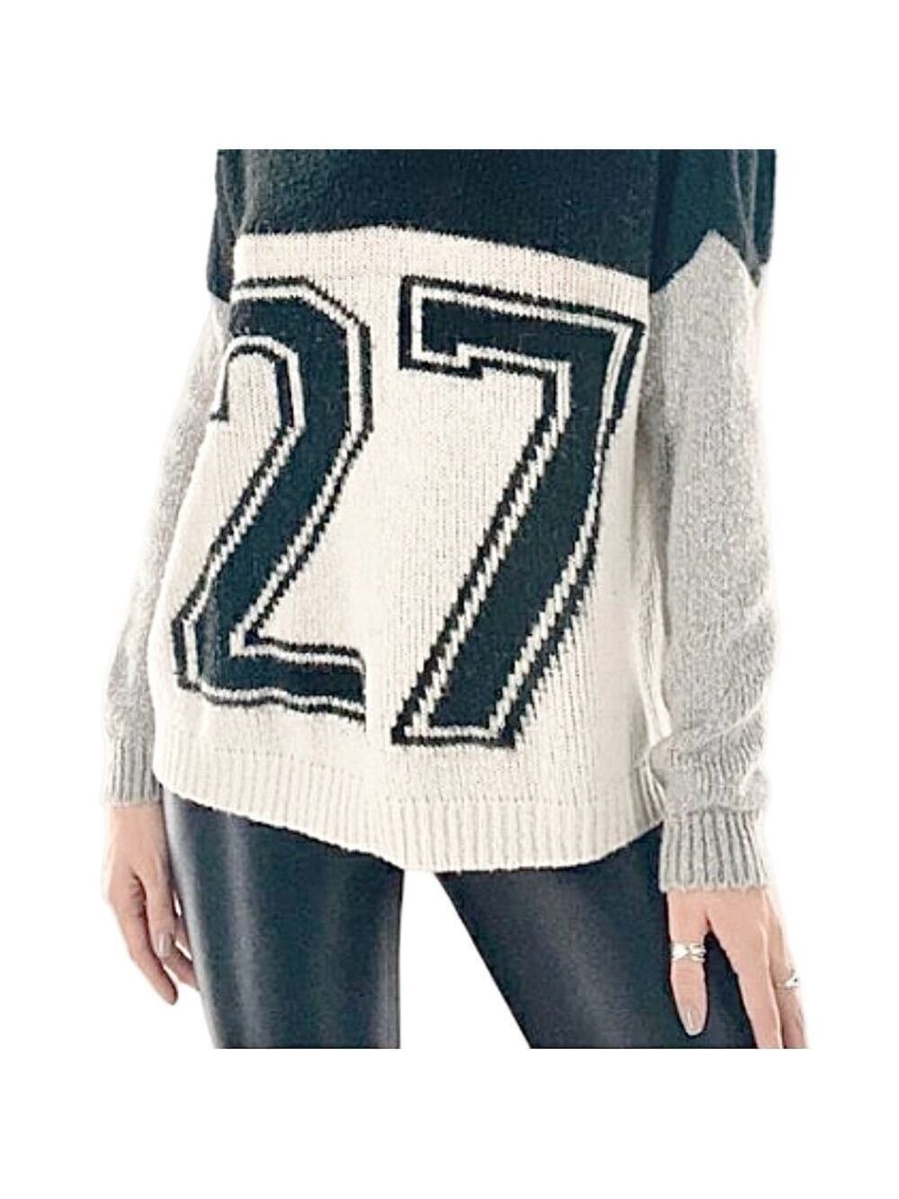 ☀️ COINCIDENCE & CHANCE Wool Blend Sporty Sweater